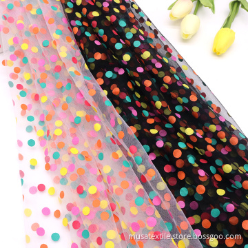 Luxury Style Factory Wholesale Printed Mesh Fabric